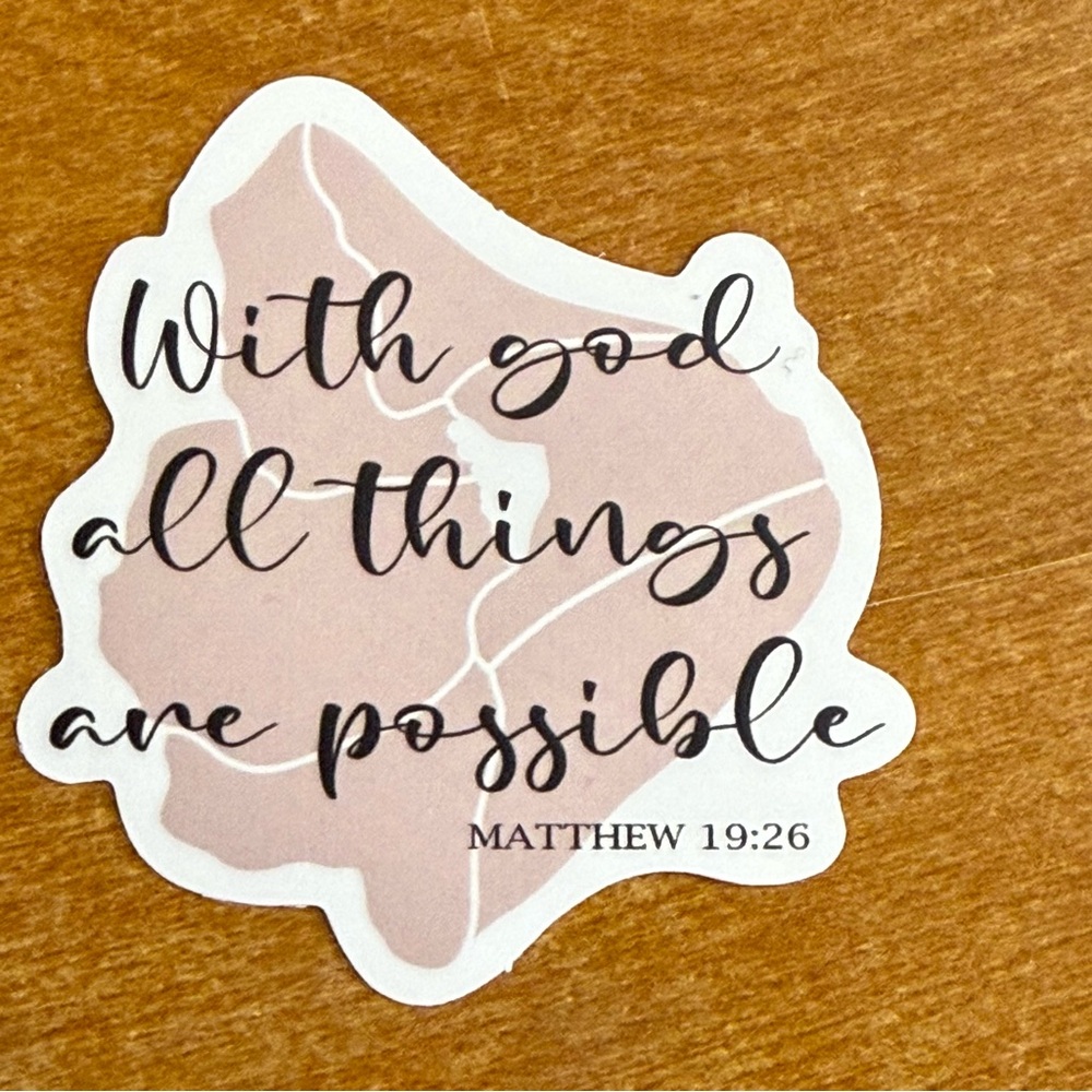 Inspirational Sticker with Quote